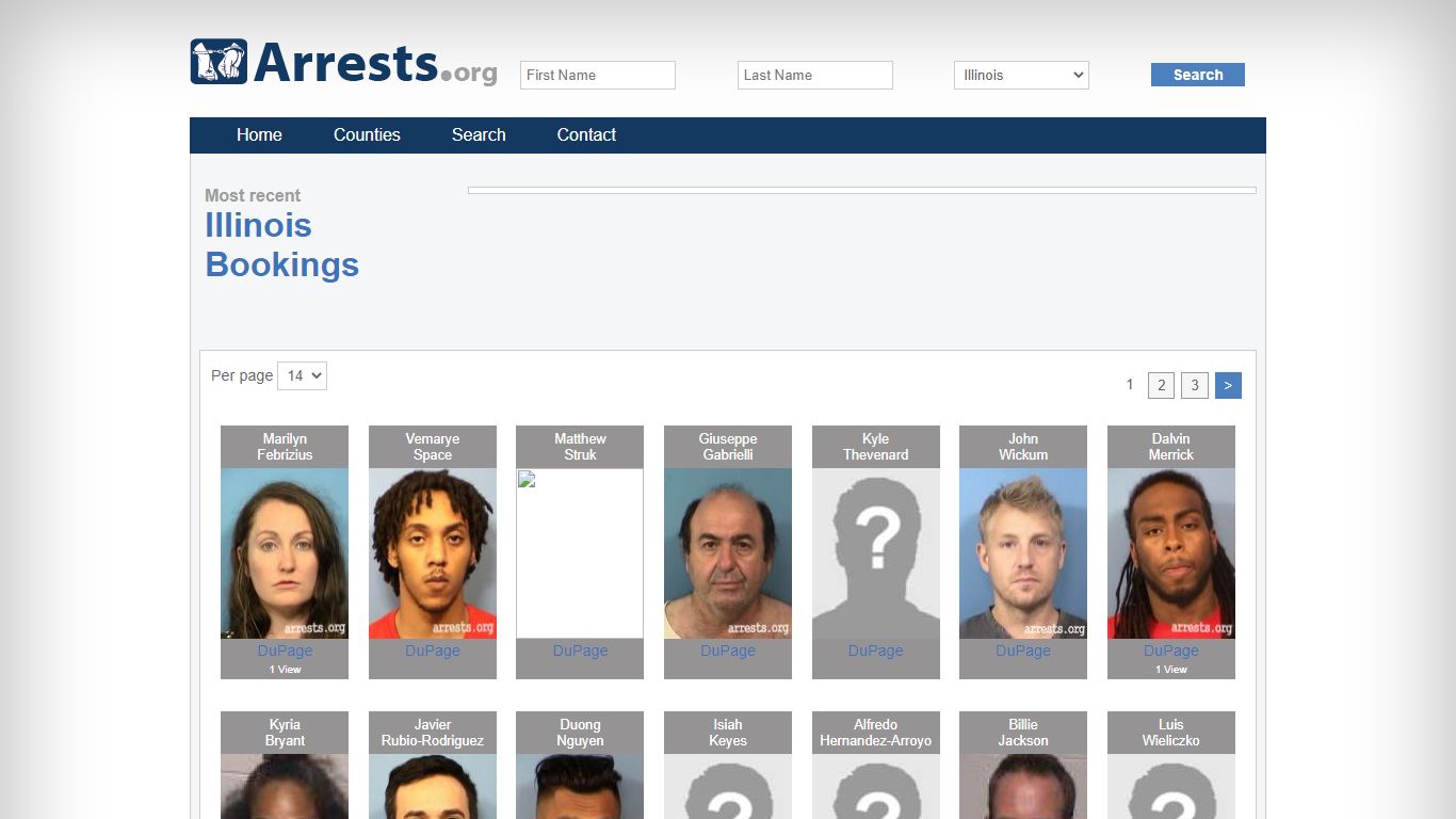 Illinois Arrests and Inmate Search